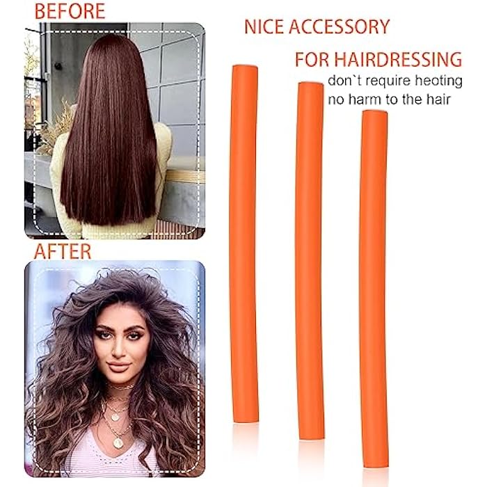 Ms Aloe 30PCS Flexible Curling Rods Twist Foam Roller Hair Curlers for Curly Hair 0.71inch No Heat Hair Rods Rollers No Heat Hair Curlers for Long, Medium, Short Hair(1.8cm) - Image 4